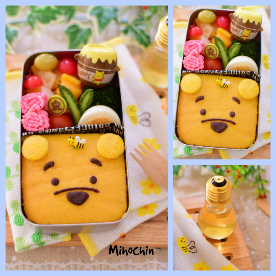 ホットケーキのプーさん弁当