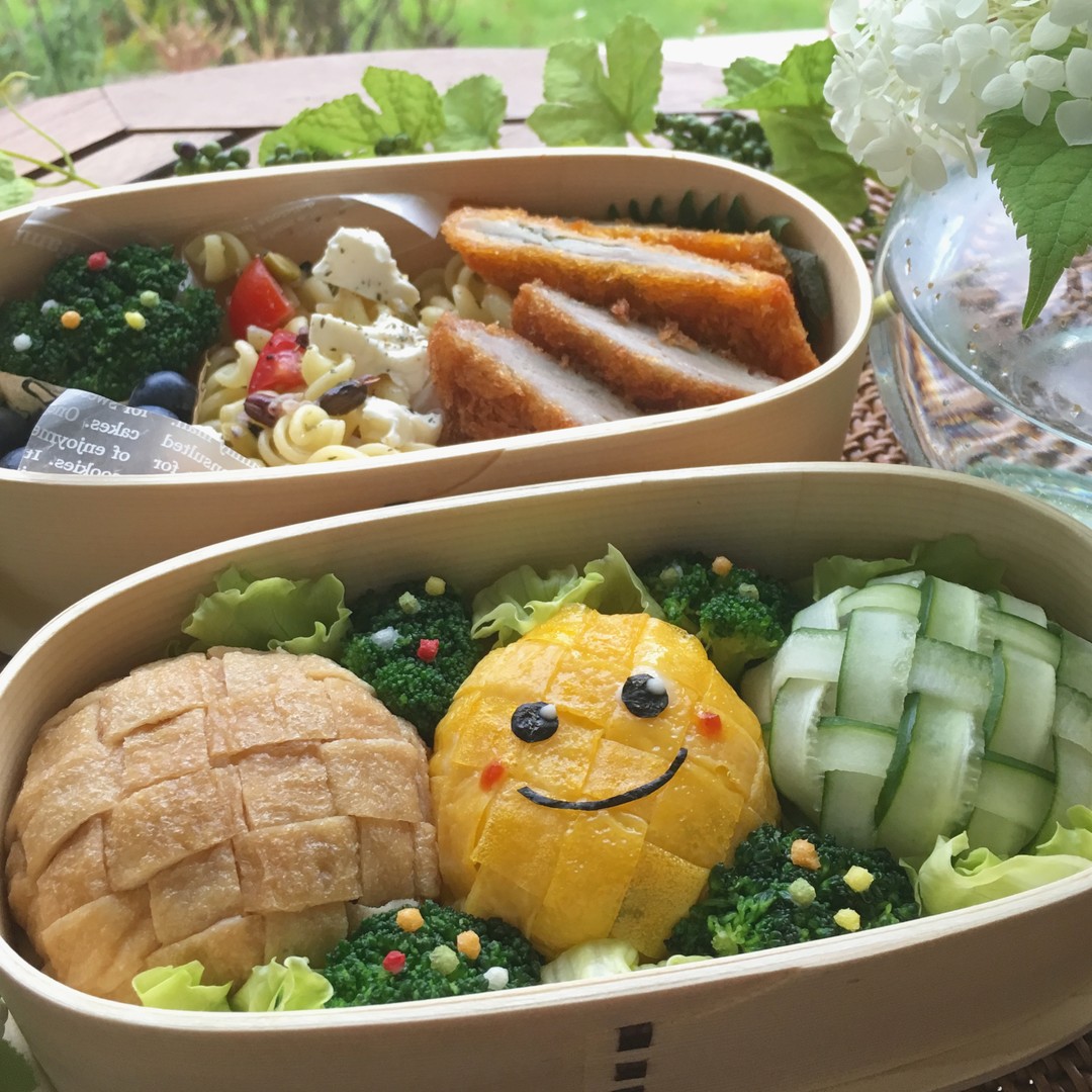 編み編みおにぎり３種弁当