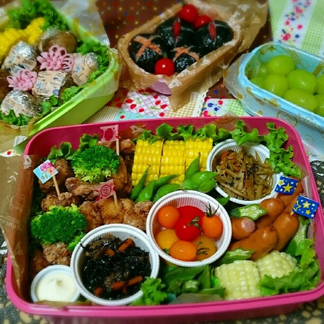 運動会のお弁当♡肉巻きおにぎり