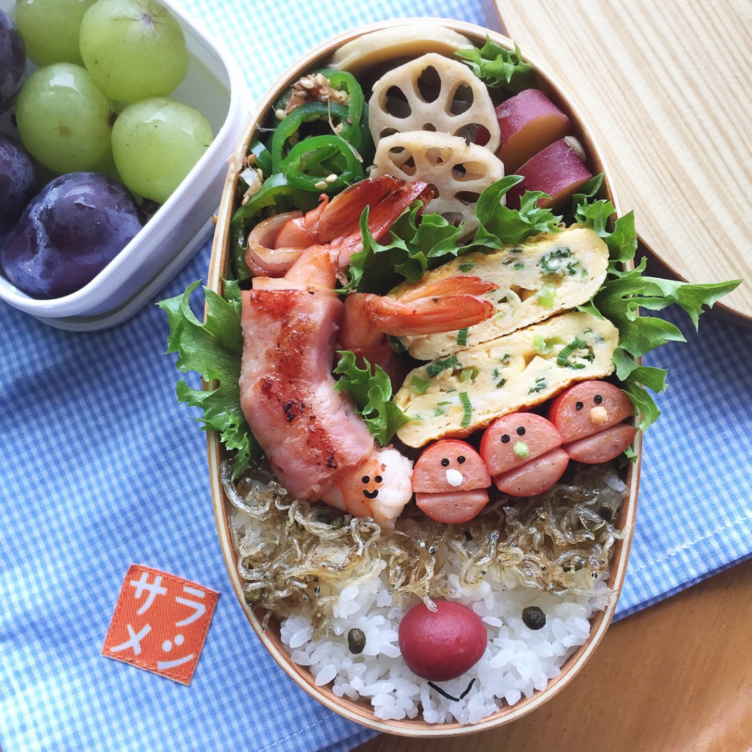 海老ベーコン弁当
