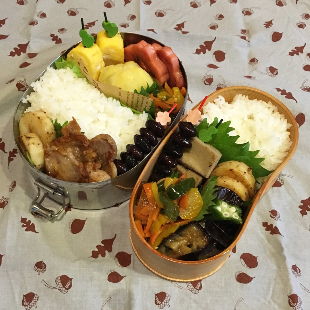 花ソーセージ弁当とゆるベジ弁当