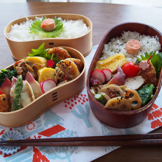 ホッキとアスパラのバター炒め弁当