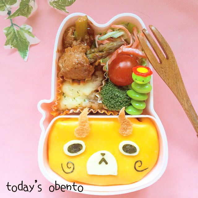 コマじろうオムライスのお弁当
