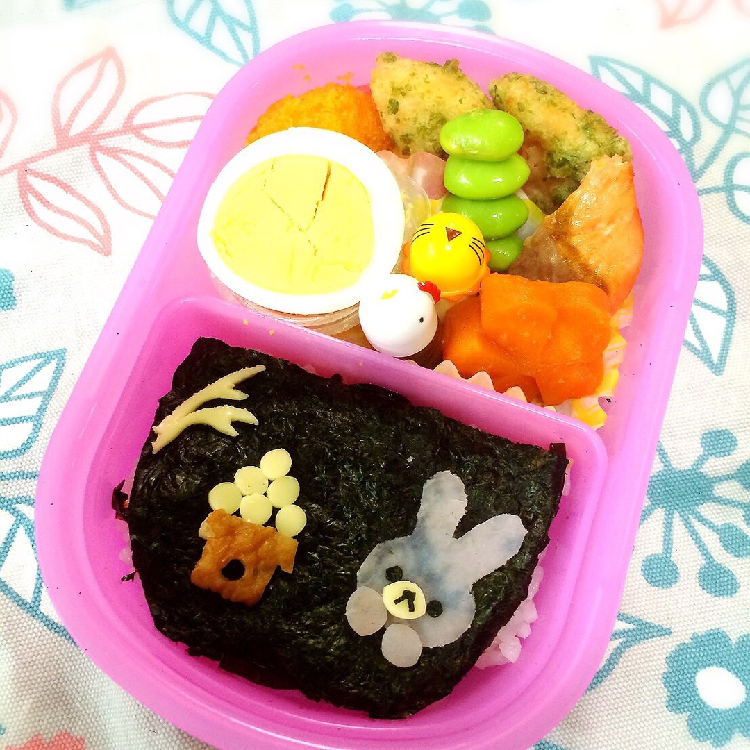 お月見うさぎの満月弁当