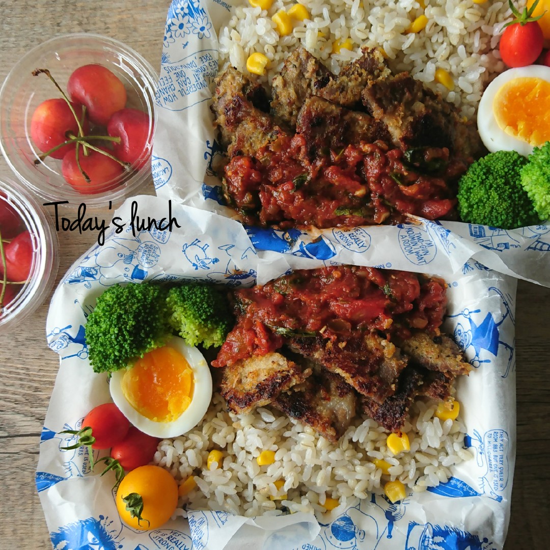 コストコのミラノ風ポークカツレツのお弁当
