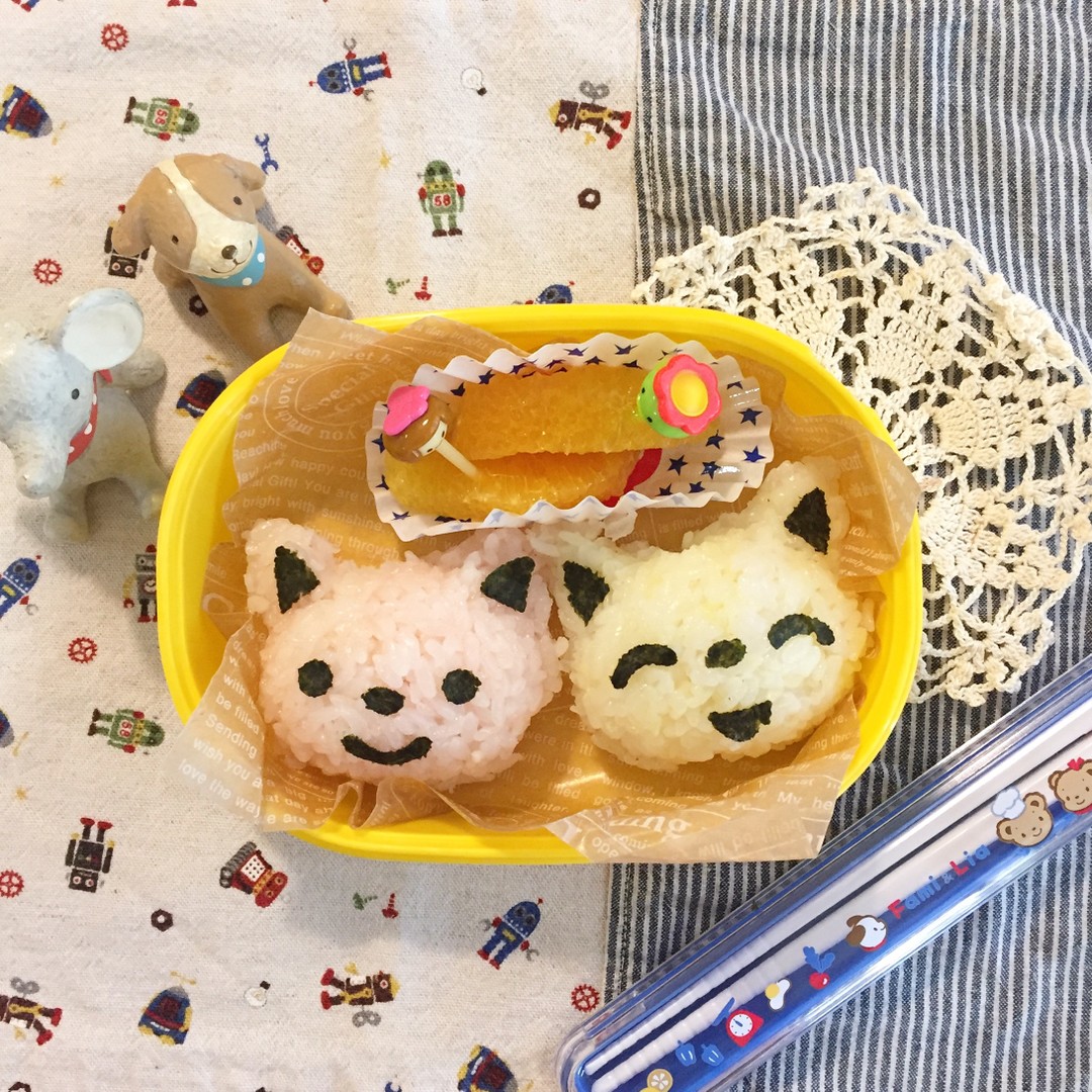 ネコちゃんおにぎりランチ
