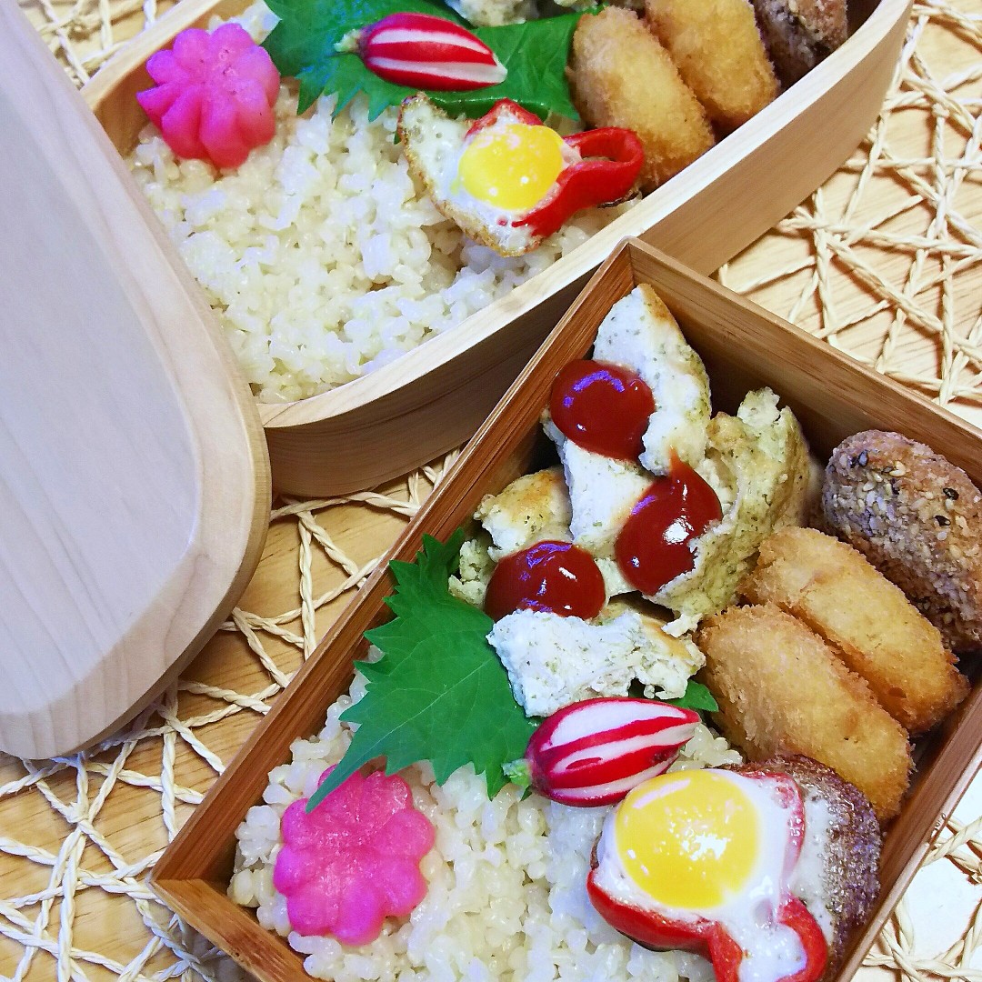 森林鶏のピカタお弁当