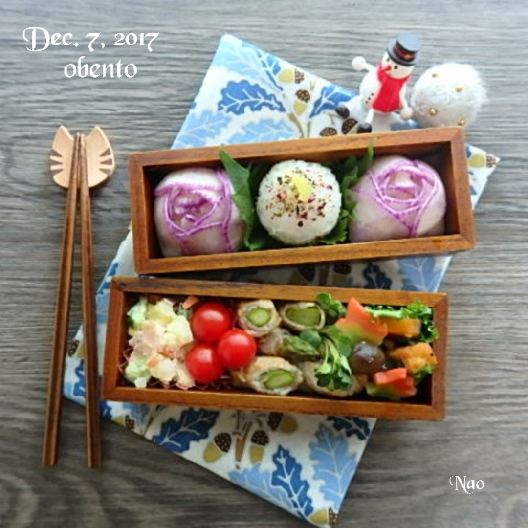 薔薇おにぎり弁当