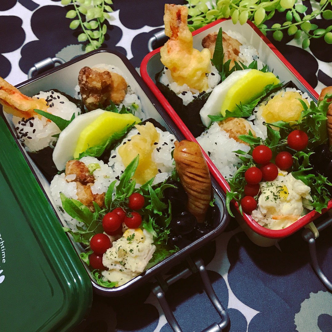 天むす鶏カラWおむすび×2弁当