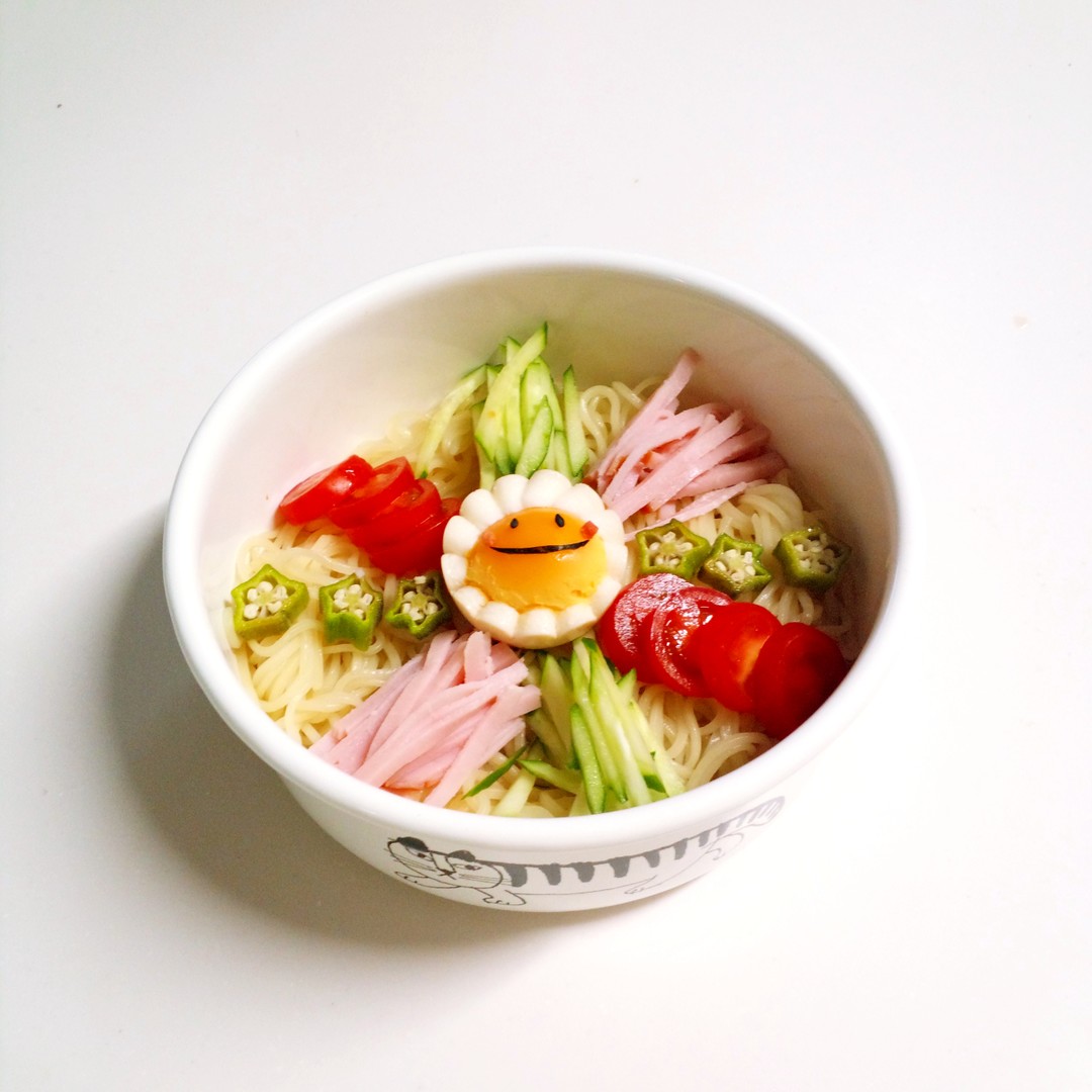 にこにこ冷やし中華弁当✧!!!