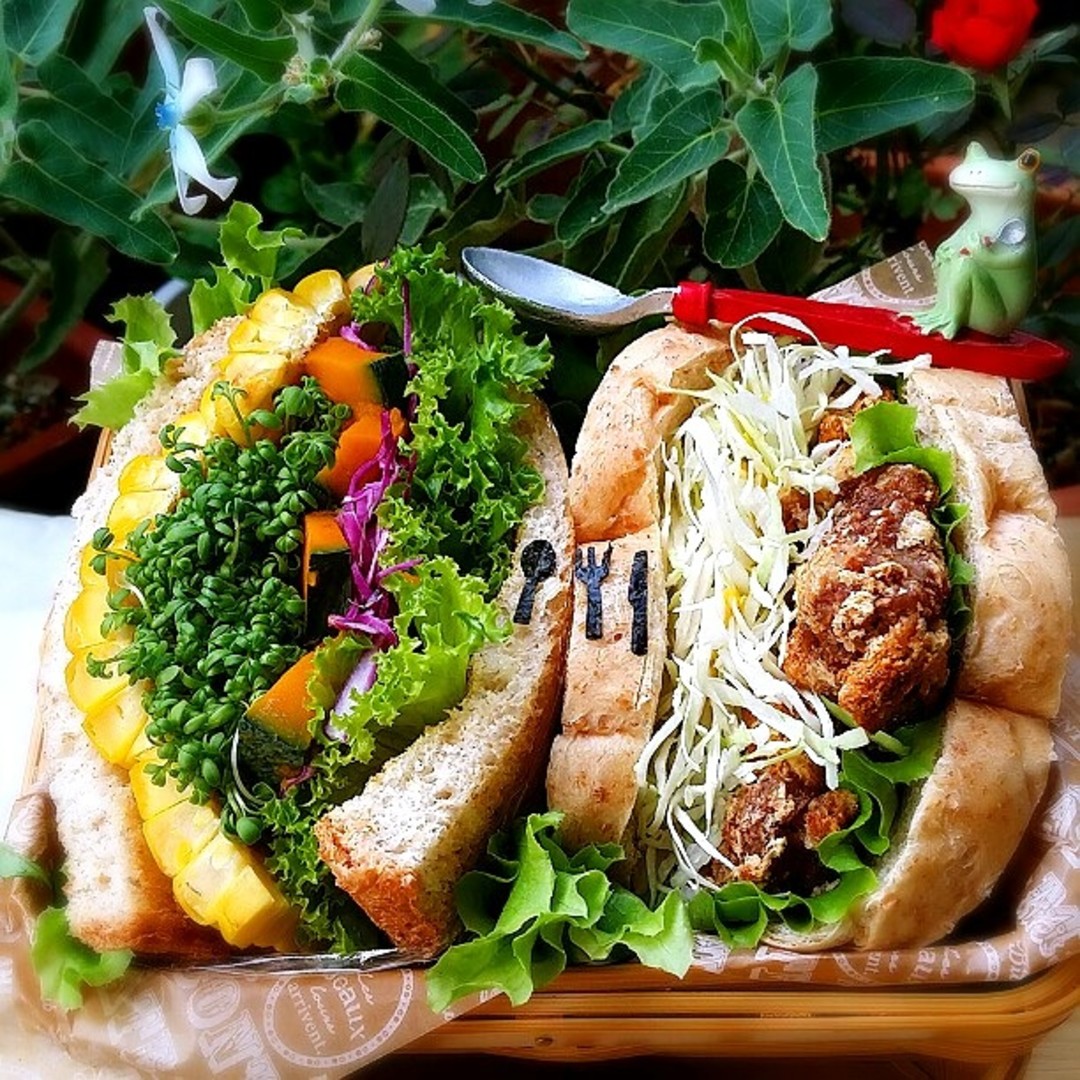 旦那さんの朝ごパン弁当♪