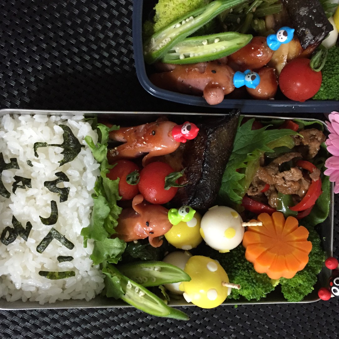 海苔文字お弁当（ボヤき編）