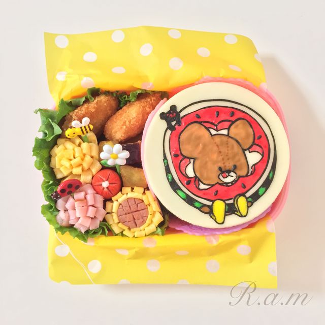 くまのがっこう♡ジャッキー サンドイッチ弁当