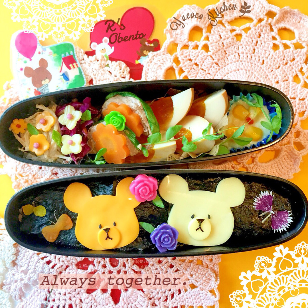 0526 ジャッキー&デイビッド 味玉 海苔弁当♡