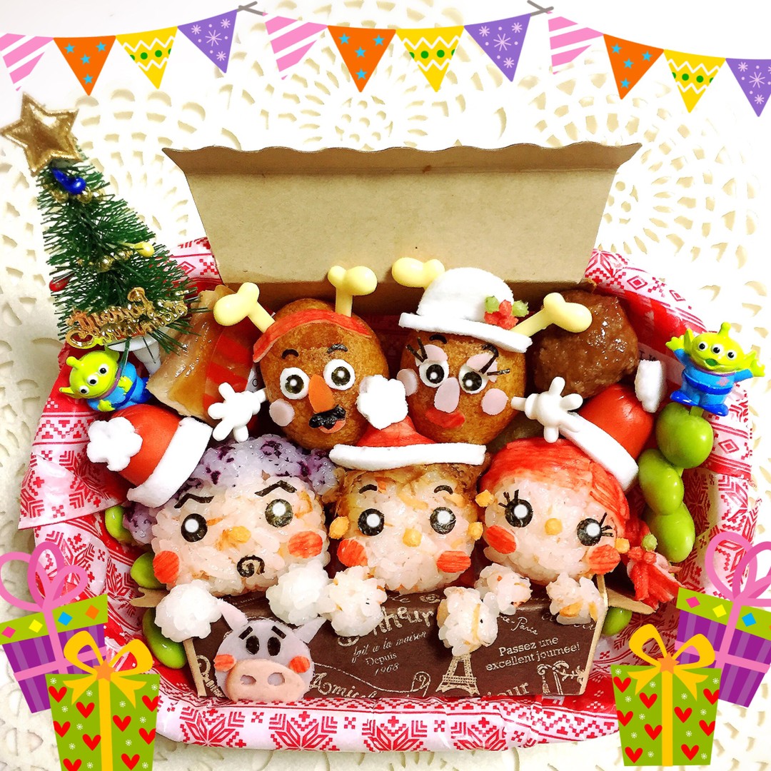 トイストーリー クリスマスキャラ弁