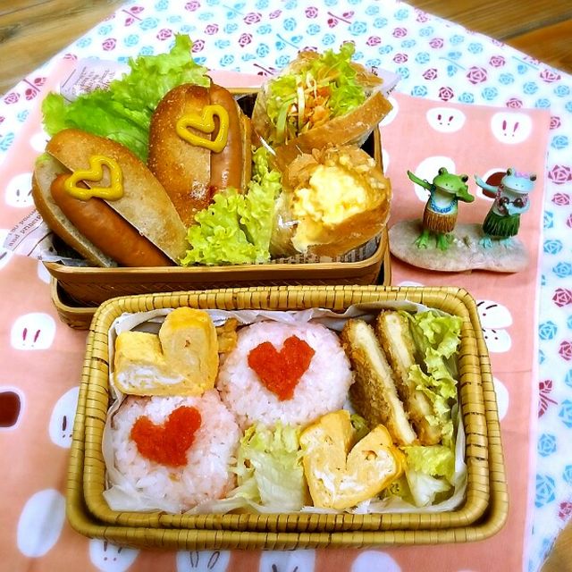 旦那さんの朝ごパン弁当&ミニランチ♪