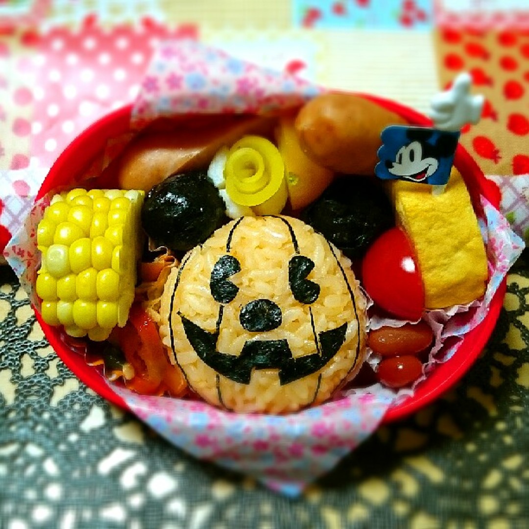 ハロウィン＊カボチャミッキー＊キャラ弁