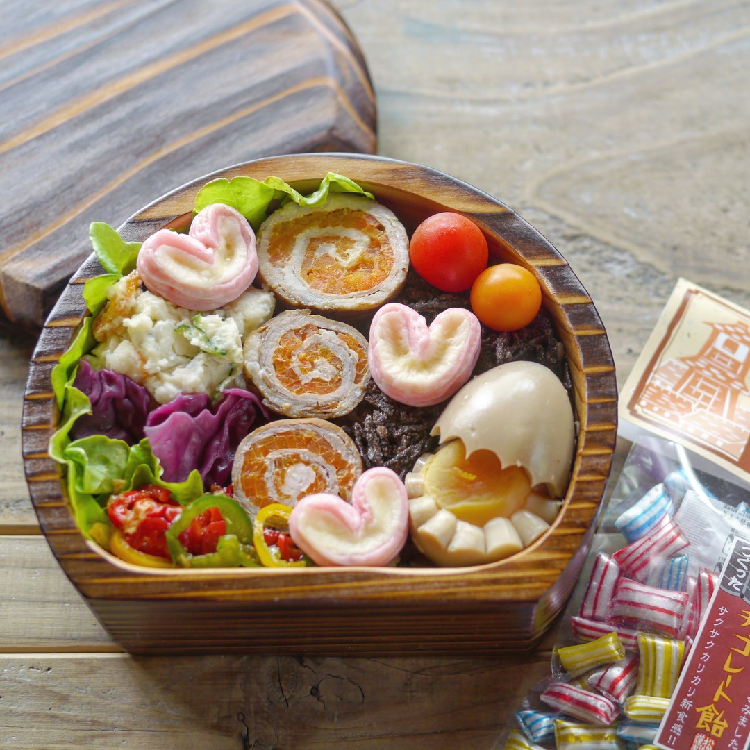 にんじんくるくる肉巻き弁当