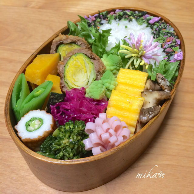 芽キャベツメンチカツお弁当