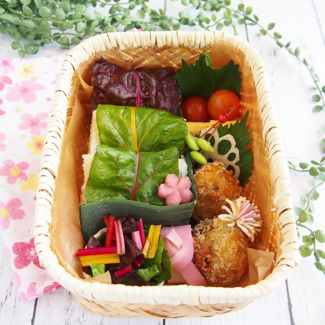 スイスチャードのめはり寿司弁当
