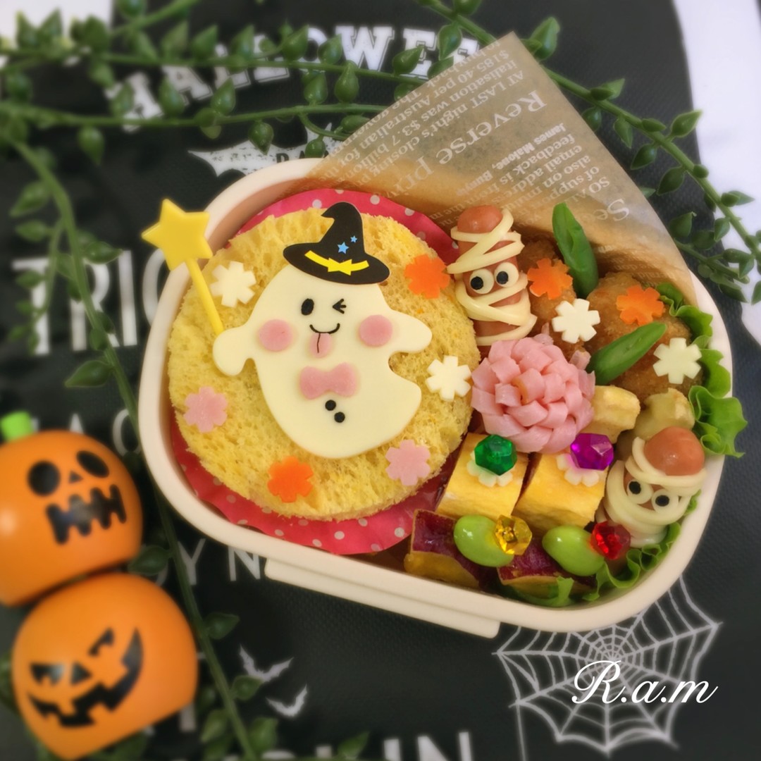 オバケ👻サンドイッチ🎃ハロウィン弁当