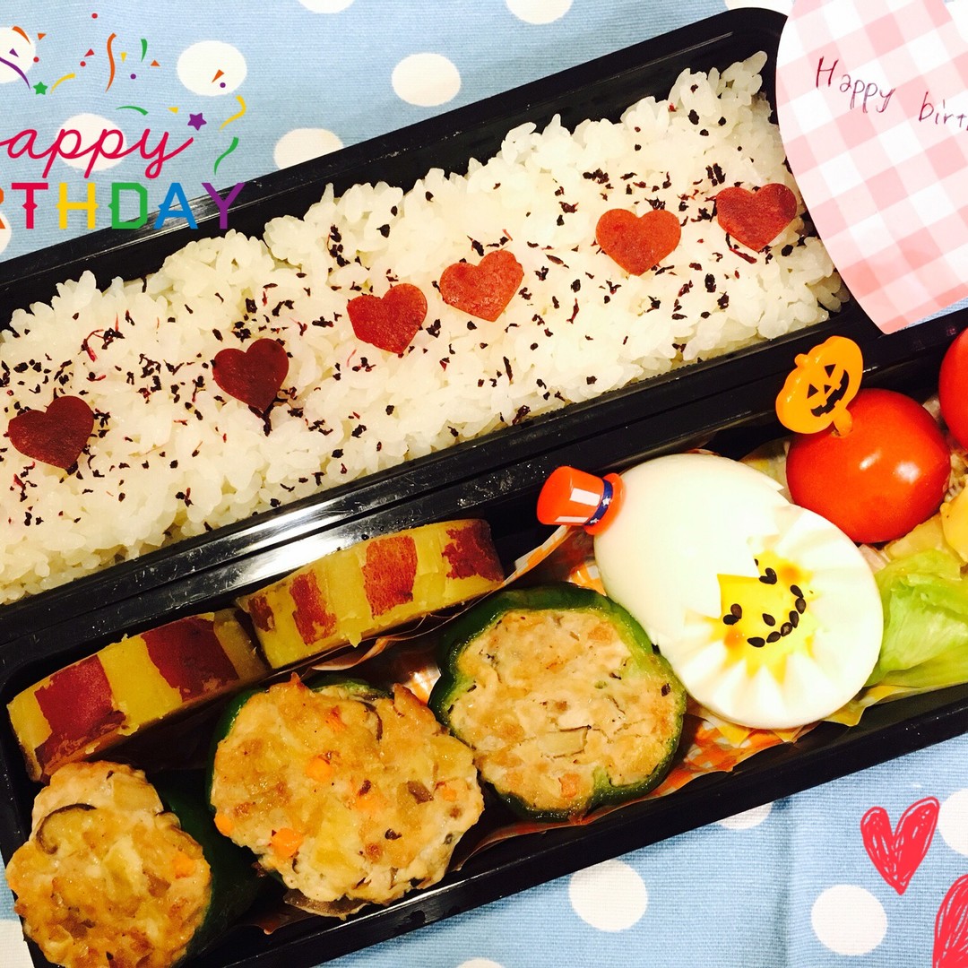 ピーマンの肉詰めお弁当