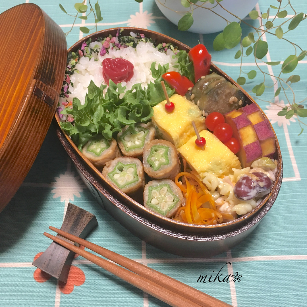 肉巻きオクラ弁当