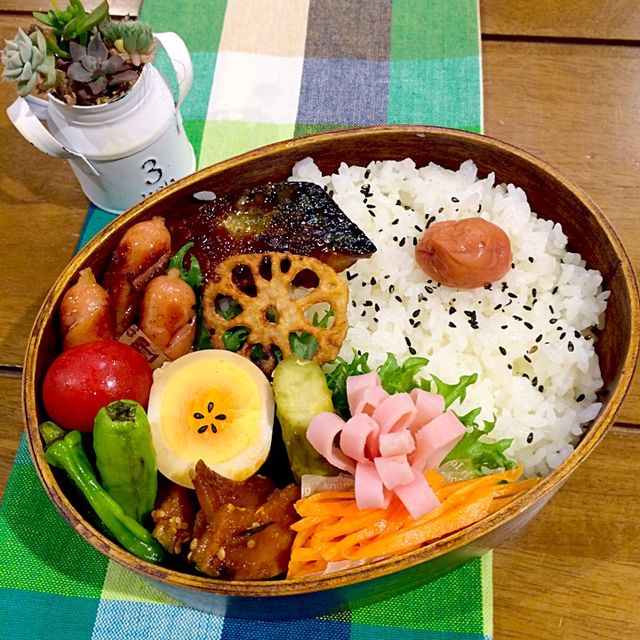 ☆さばの照り焼きパパ弁☆
