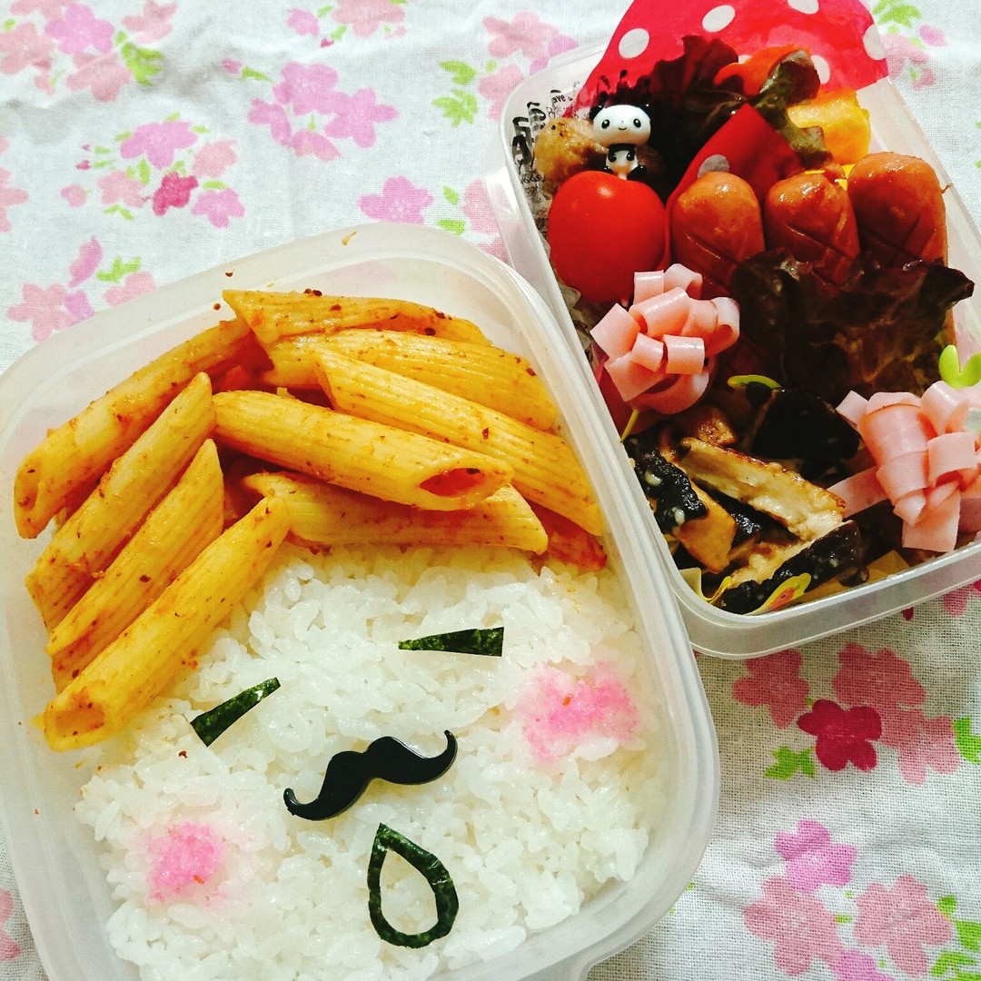 ペンネ頭のおじ様弁当
