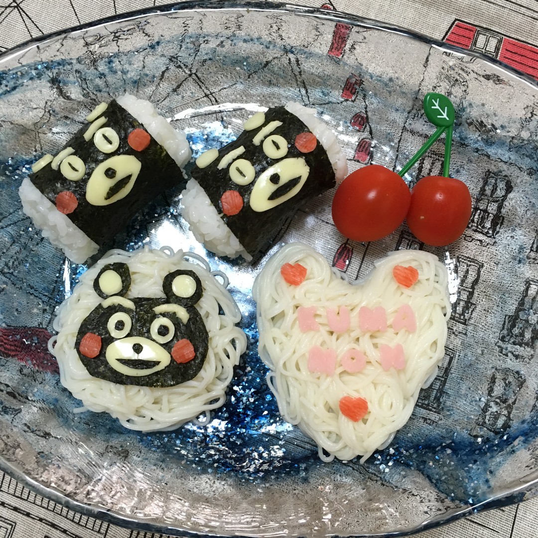 くまモンそうめん置きご飯