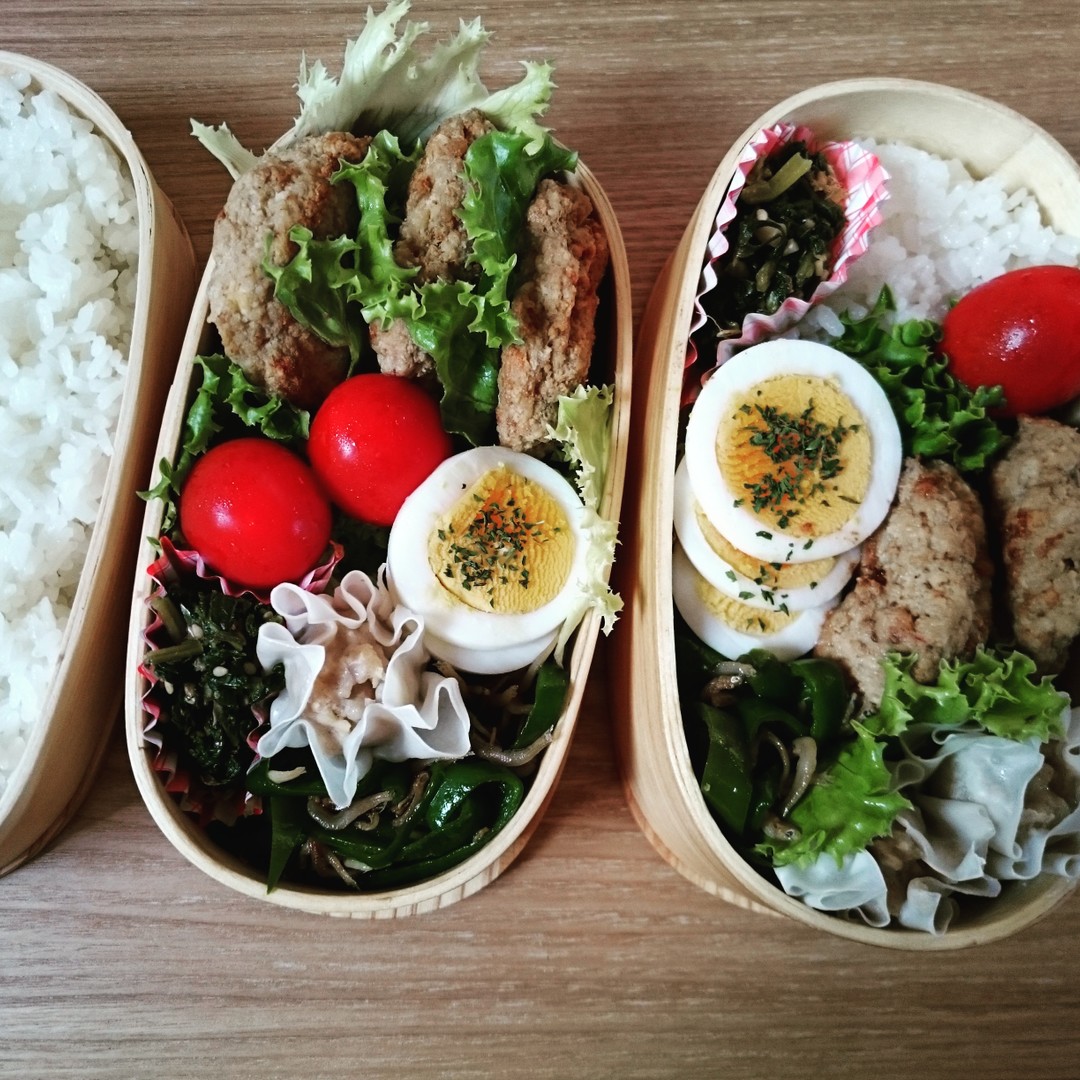 二人分ハンバーグ弁当