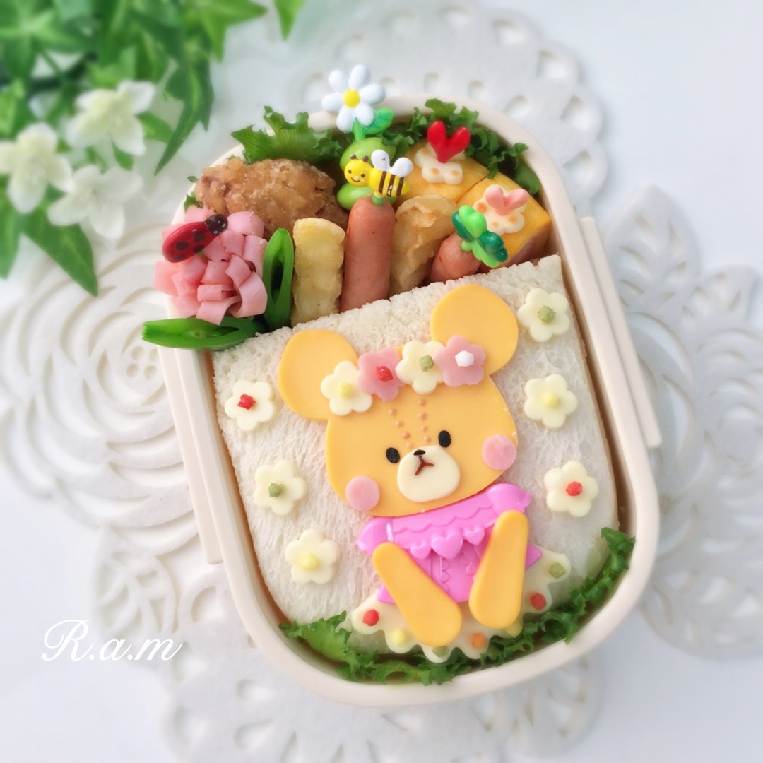 おめかしジャッキー♡サンドイッチ弁当