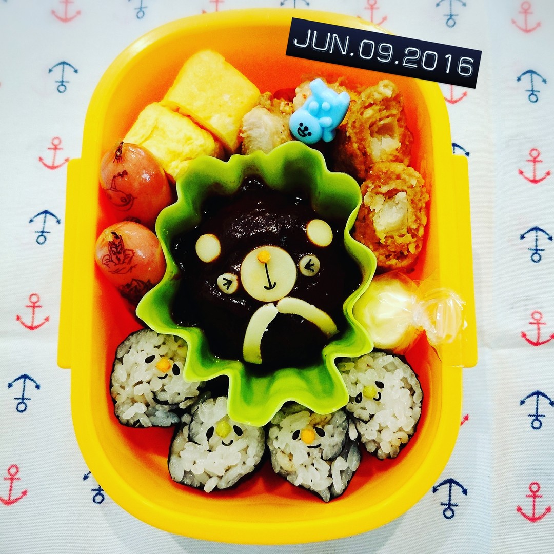 くまさんハンバーグ弁当