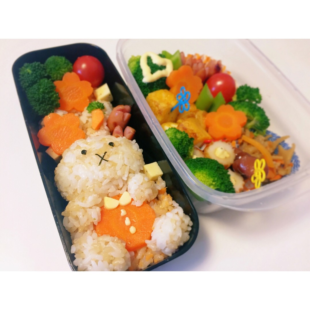 ミッフィーのにんじん弁当
