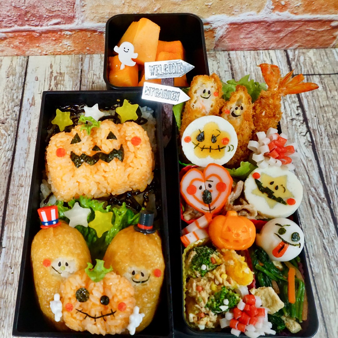 Halloweenおいなり弁当⋆｡˚✩  ༘*ೄ˚