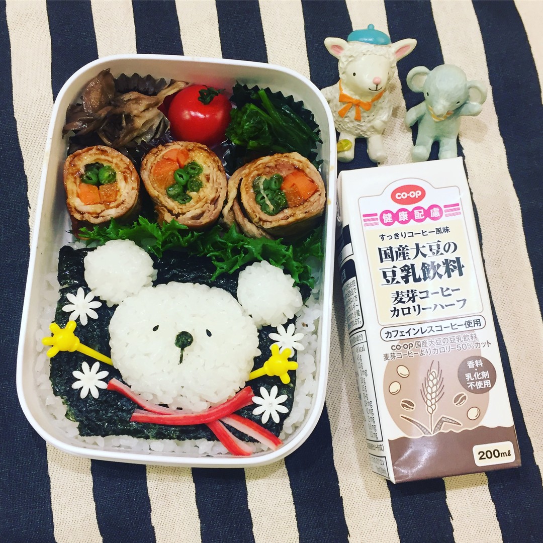 冬のくまちゃん弁当