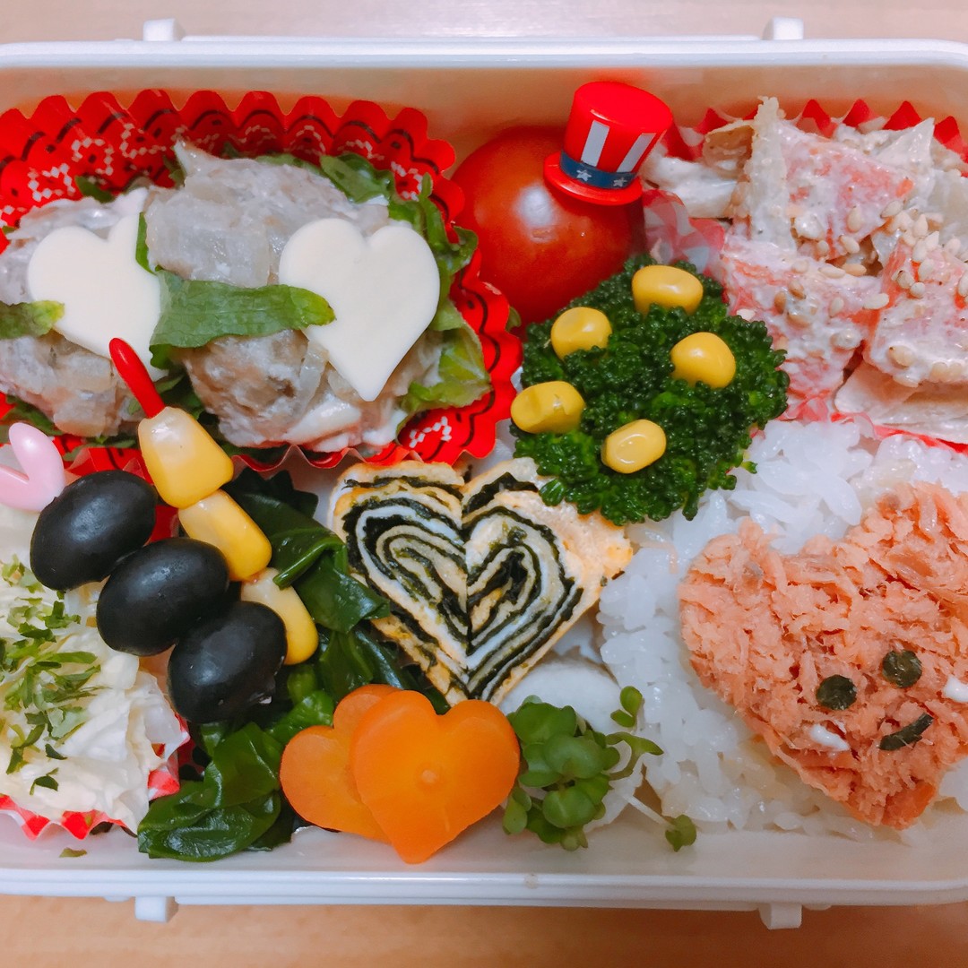 ハートいっぱい弁当❤︎