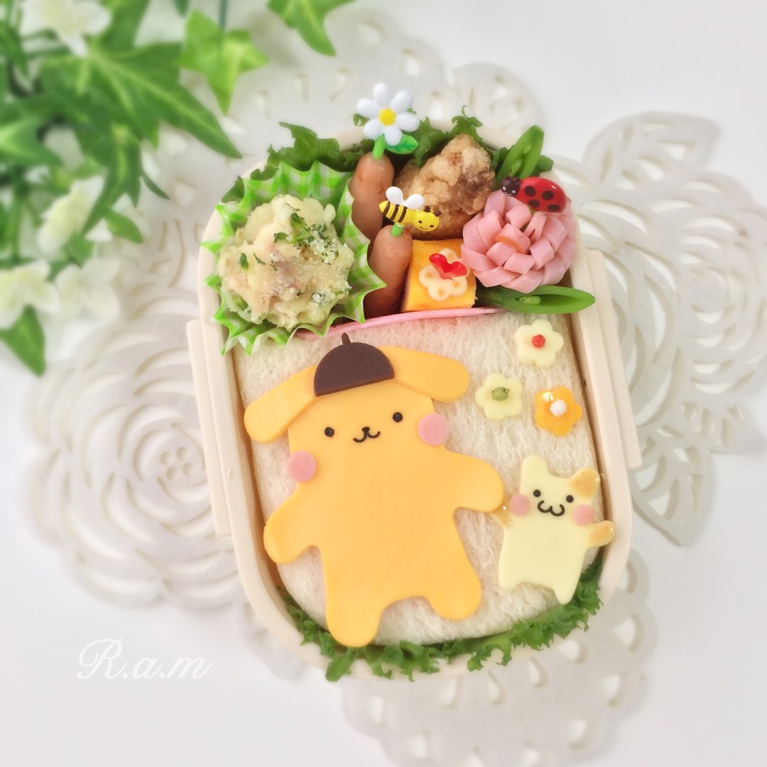 ポムポムプリン♡サンドイッチ弁当