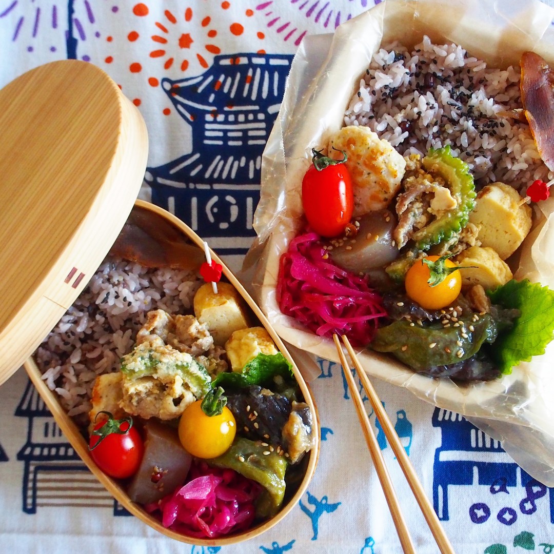夏野菜たくさん弁当