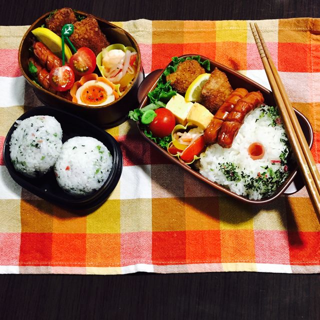 何気にウインナーが主役なお弁当(￣∇￣)