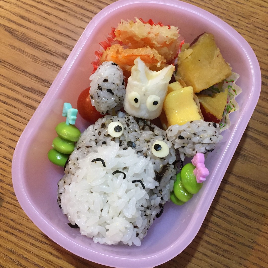 トトロにハマった娘にトトロ弁当