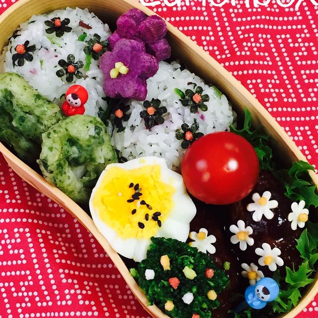 お花ハンバーグ