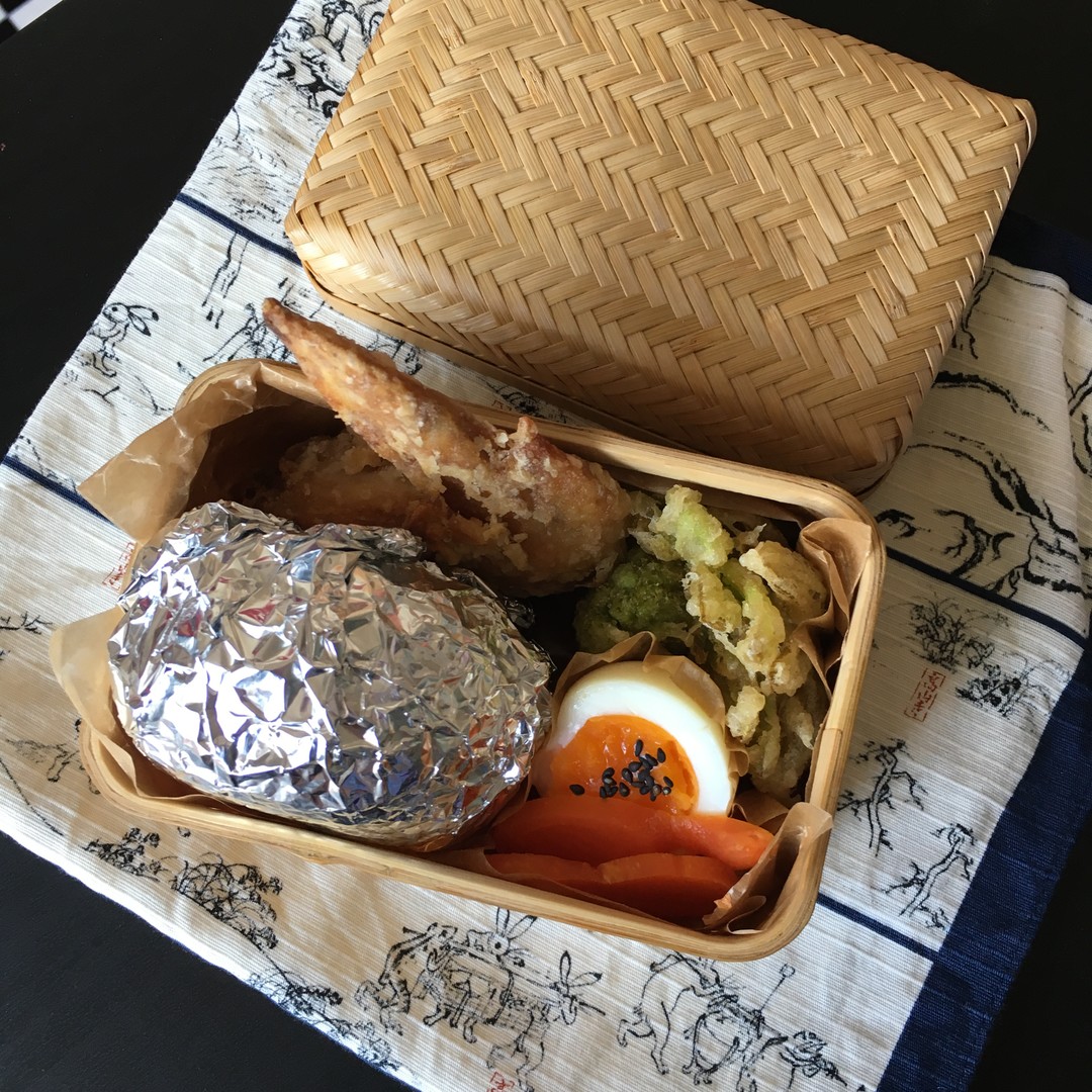 ふきのとうの天ぷら弁当