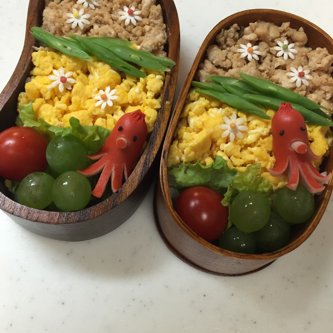 娘とわたしのお弁当(๓˘▽˘๓)