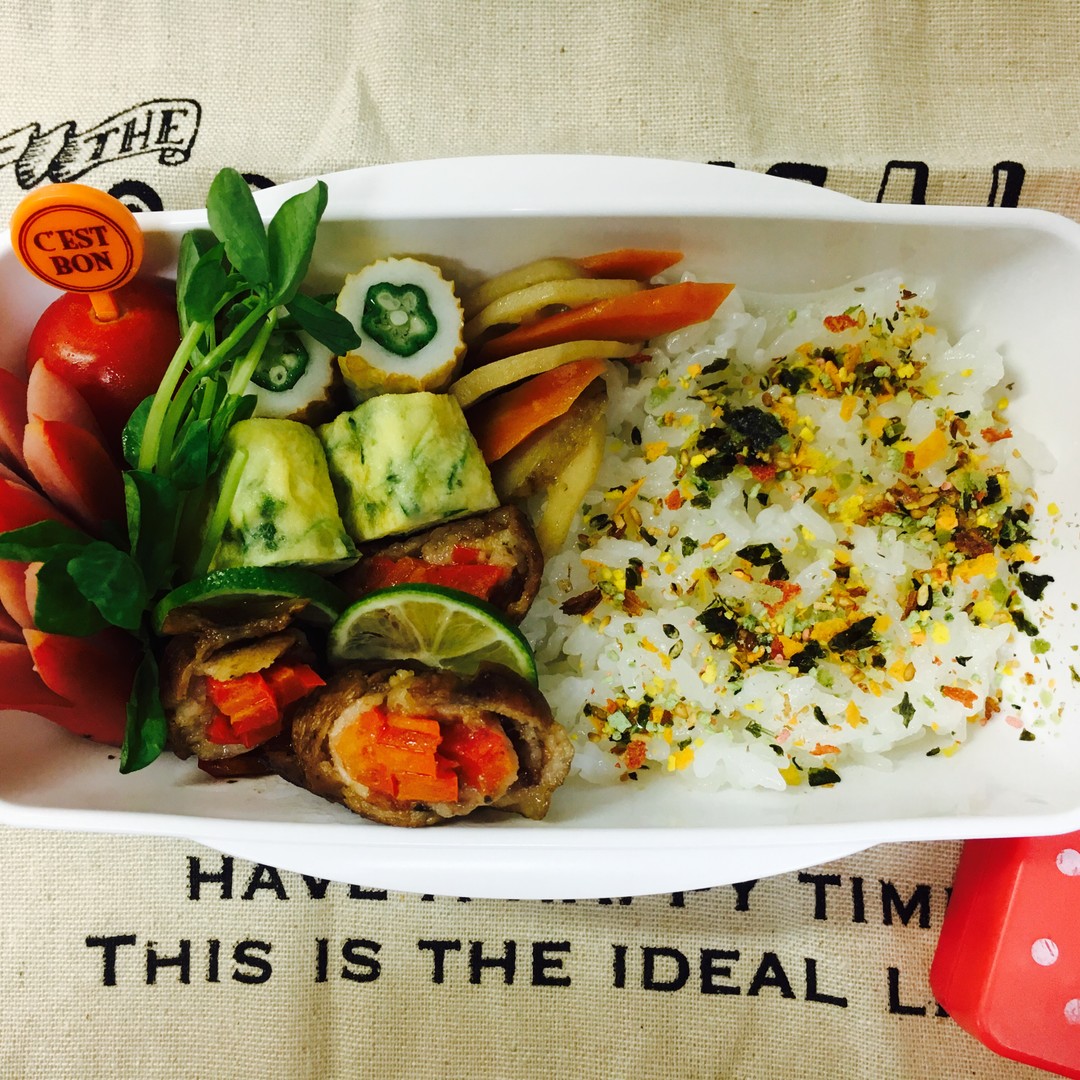 ヘルシー肉巻き弁当