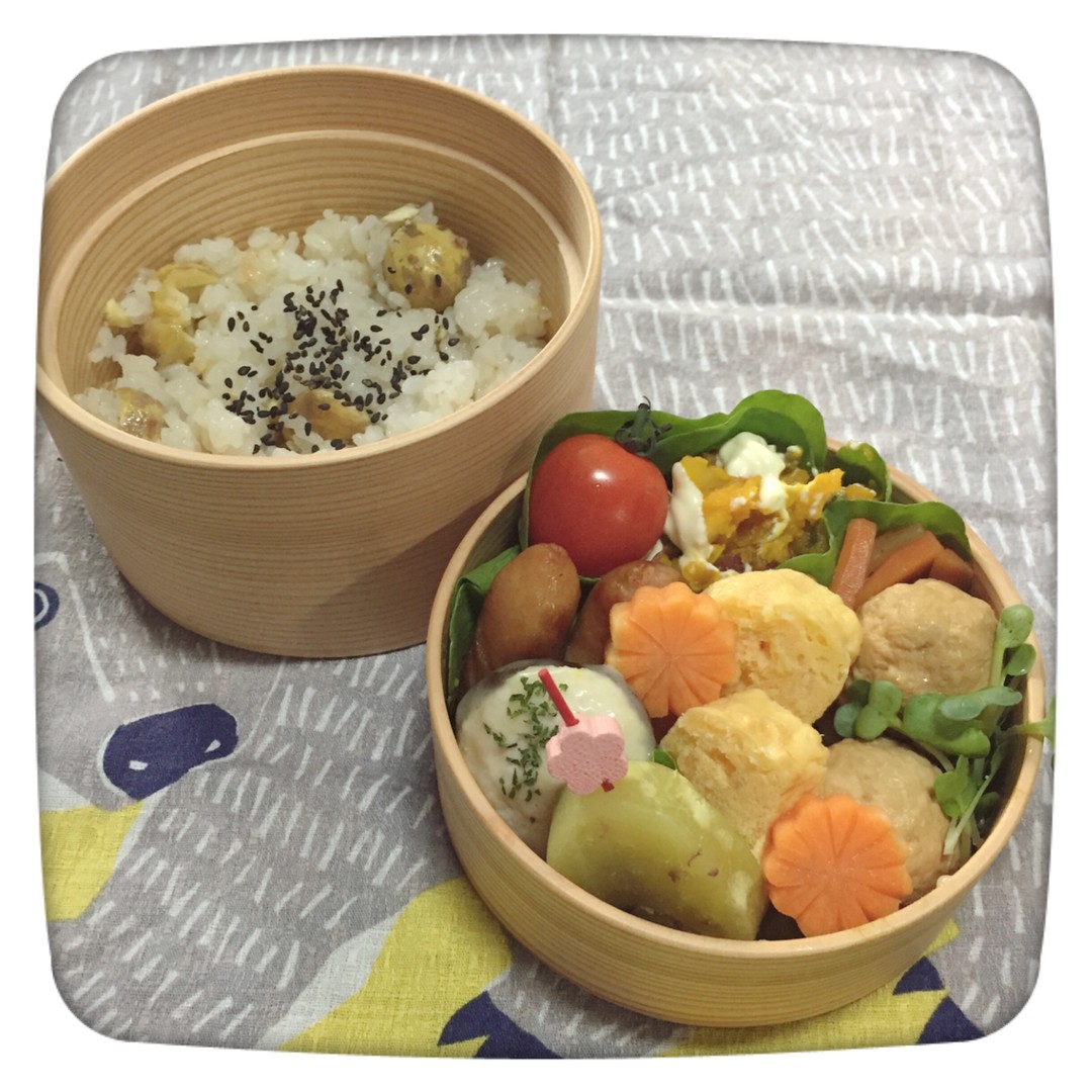 2日目の栗ご飯弁当