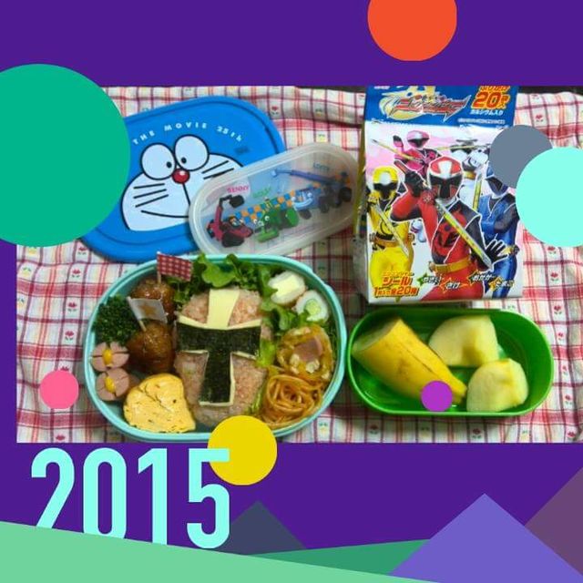 次男くんリクエスト♬*ﾟニンニンジャー弁当