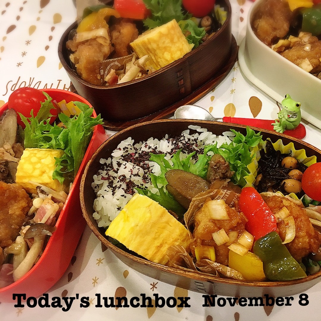とり唐揚げのピリ辛ネギソース弁当