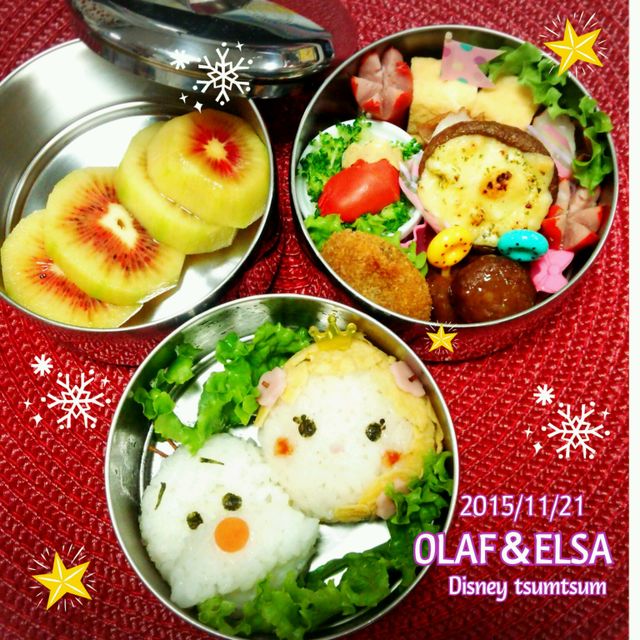 エルサとオラフ　ツムツムバージョン