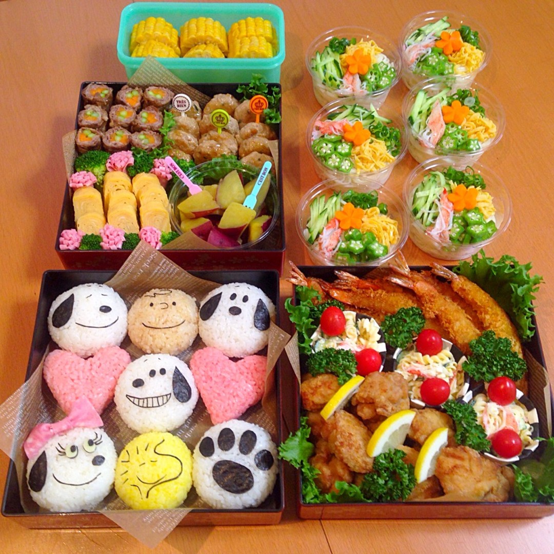 運動会弁当2016‼︎スヌーピー♡